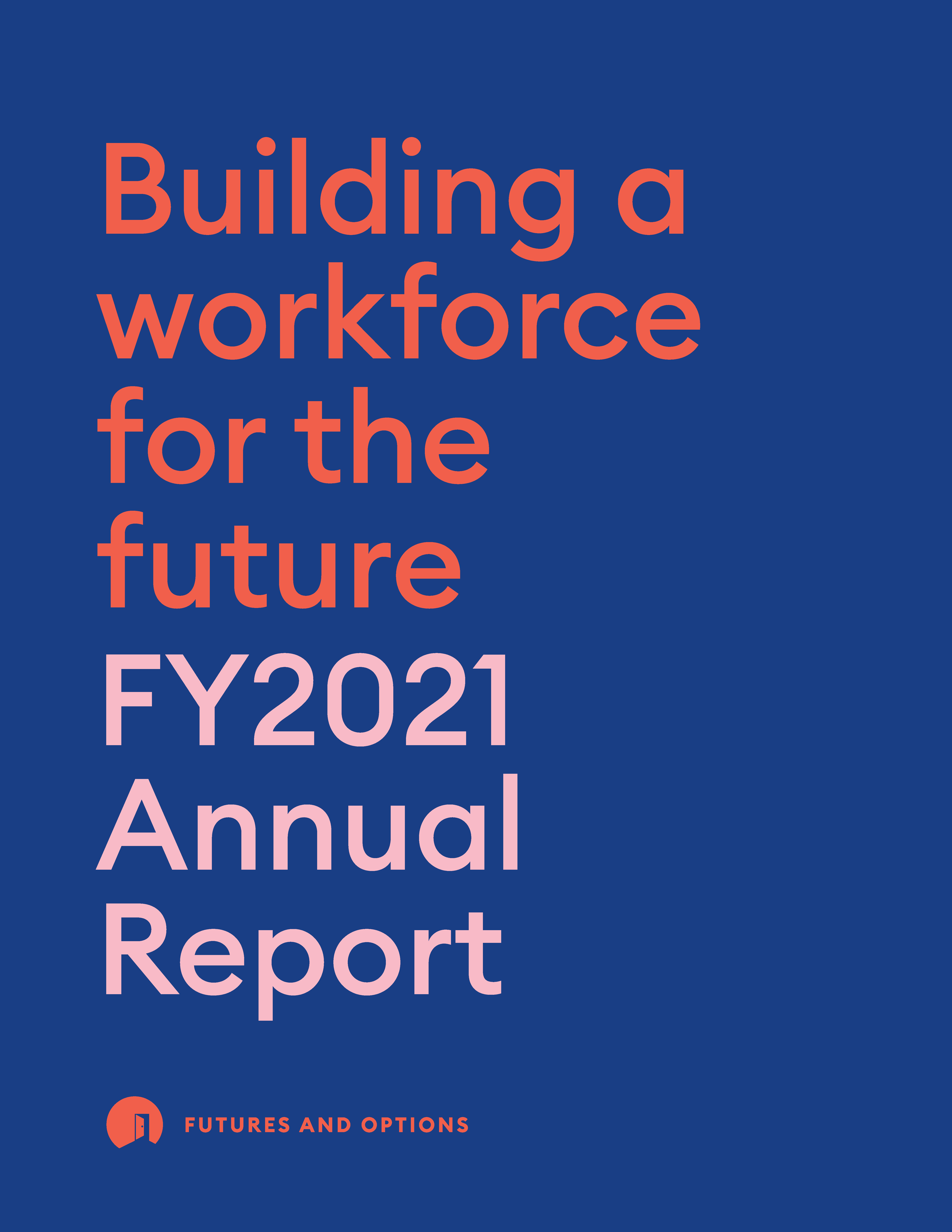 Cover of FY2021 annual report