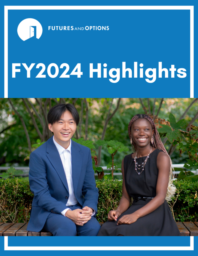 FY24 Annual Report picture of two students smiling